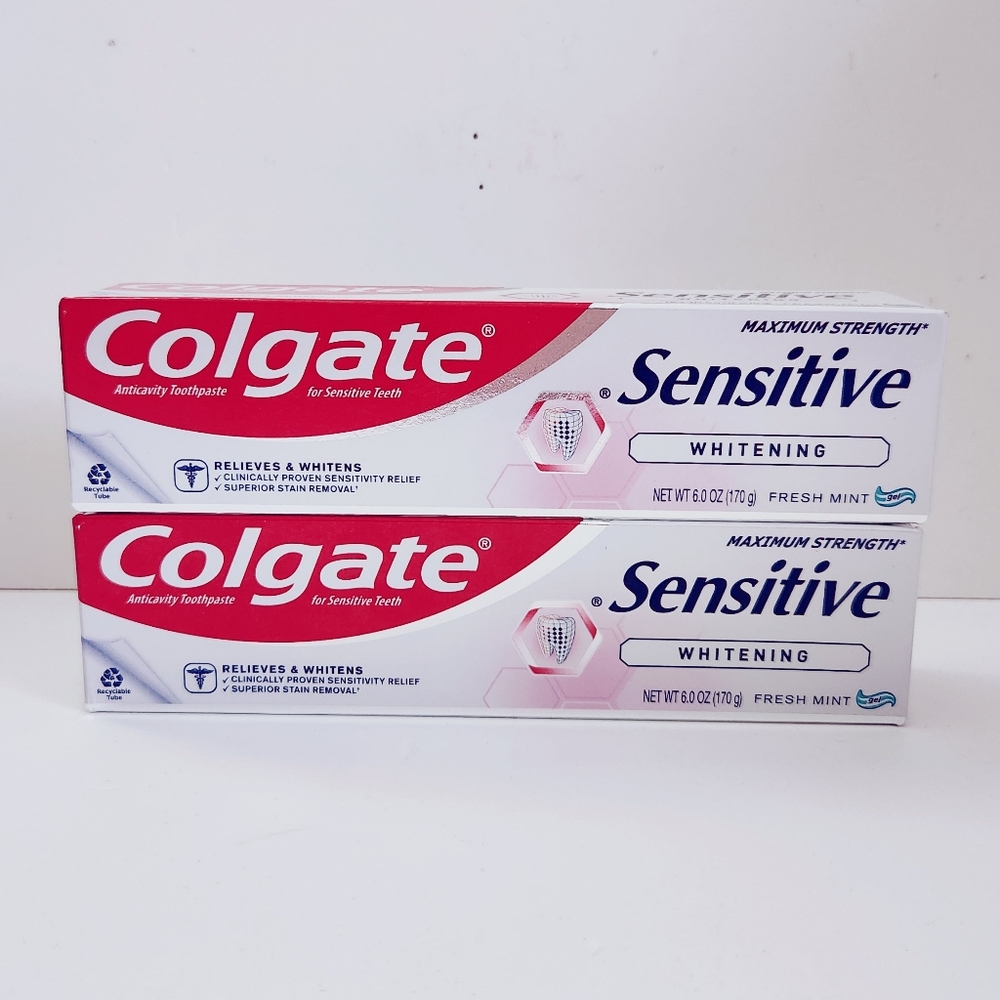 🔮3/$15 Colgate Sensitive Anticavity Whitening Toothpaste Fresh Mint